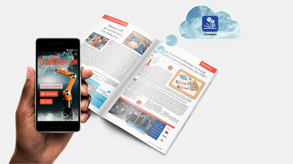 Augmented reality application Solutions Manutention Augmented reality application Solutions manutentions - bookBeo