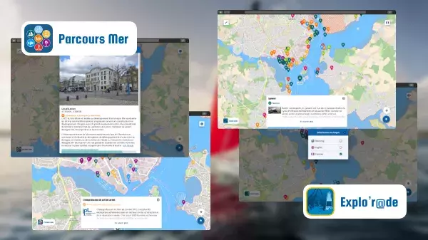 Interactive map Explo'r@de Maison de La Mer Lorient